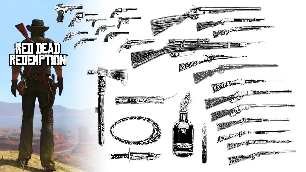 راهنمای تمام سلاح‌های Red Dead Redemption 1؛ لیست کامل و دریافت