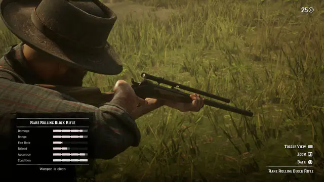 تفنگ‌های تک‌تیرانداز (Sniper Rifles) در بازی Red Dead Redemption 1