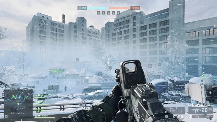 تصویری از گیم پلی آپدیت Winter Offensive برای بازی Battlefield 6
