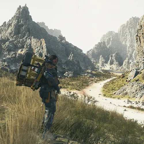 تصویری از گیم پلی بازی death stranding 2