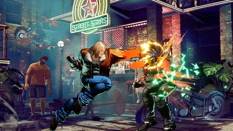 تصویری از مبارزه در بازی Fatal Fury: City of the Wolves