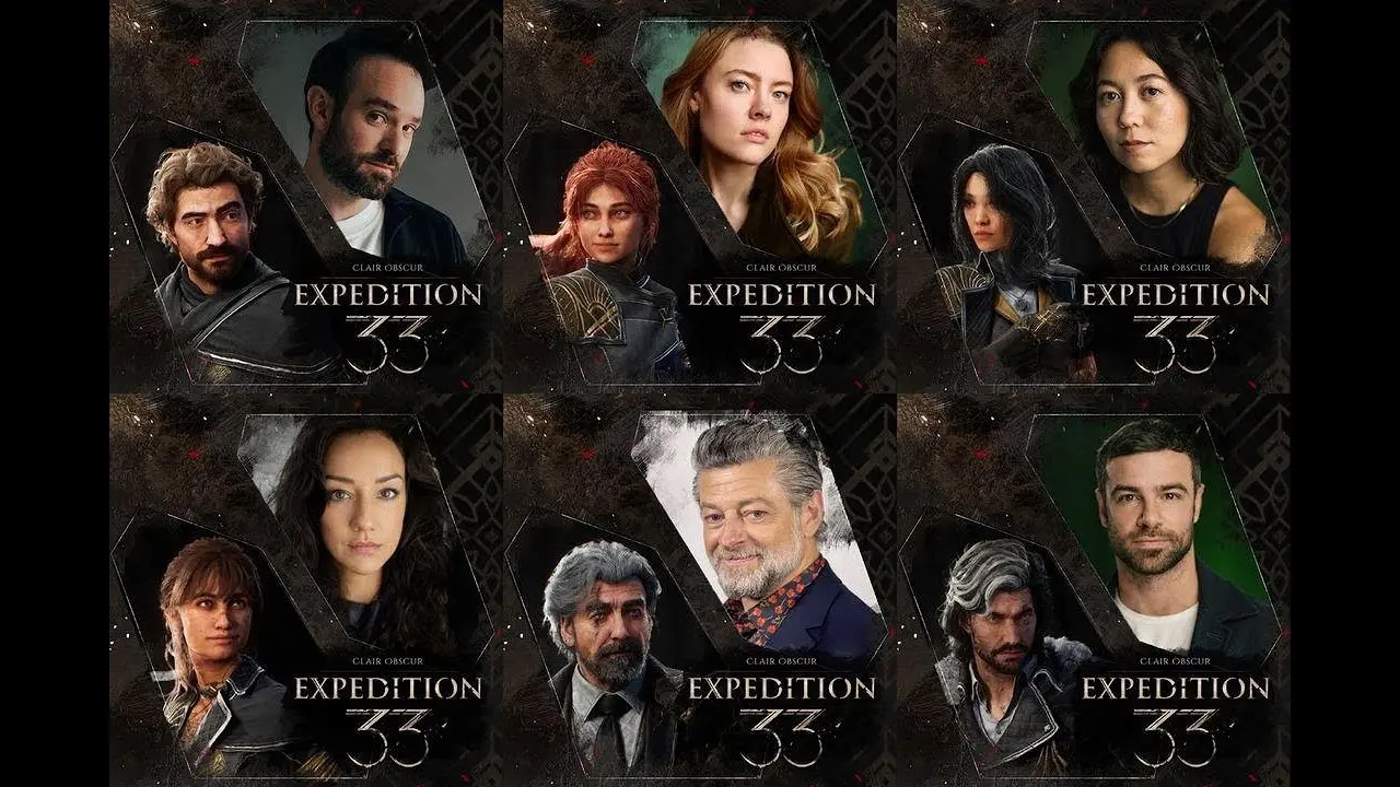 شخصیت های بازی expedition 33 در کنار صداگذاران