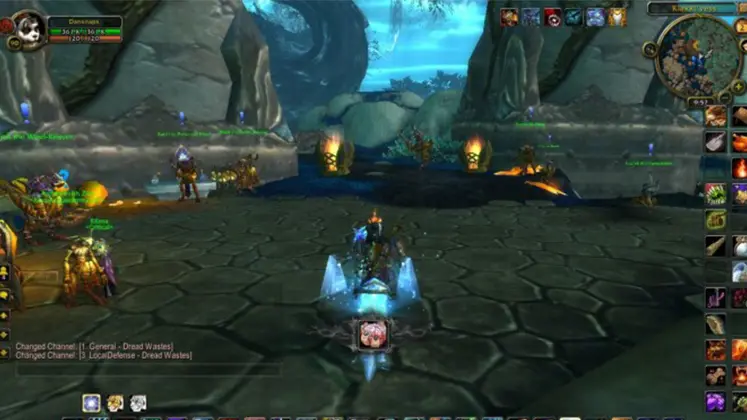 تصویری از گیم پلی بازی World of Warcraft