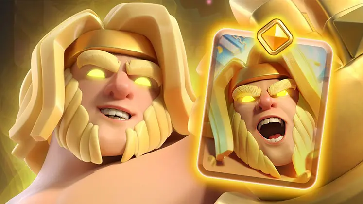 تصویری از کارت hero giant در بازی clash royale