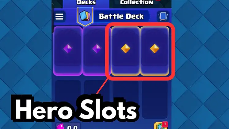 تصویری از Hero Slots در بازی clash royale