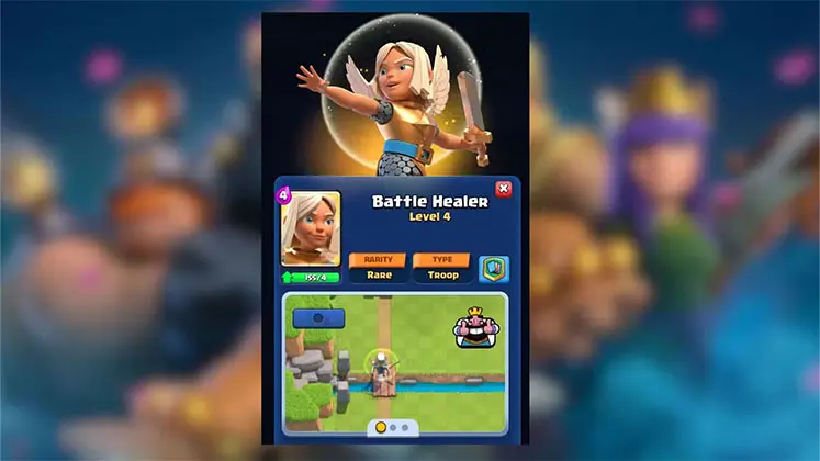 کارت کمیاب بتل هیلر (Battle Healer) در کلش رویال