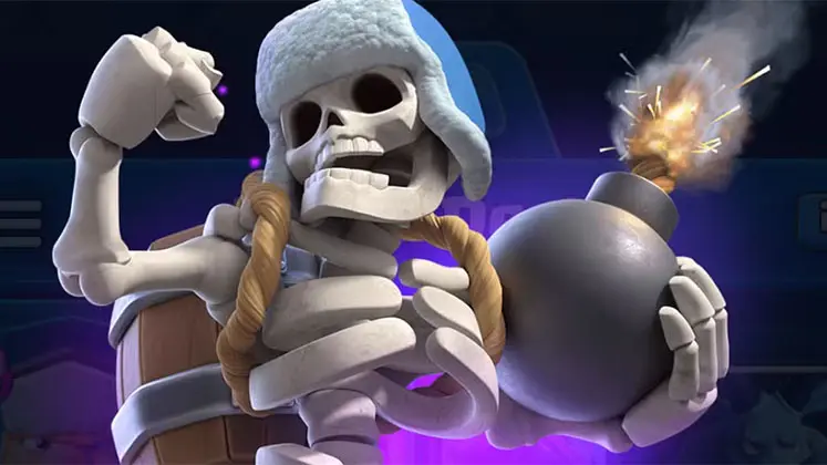 کارت اپیک جاینت اسکلتون (Giant Skeleton) در بازی کلش رویال