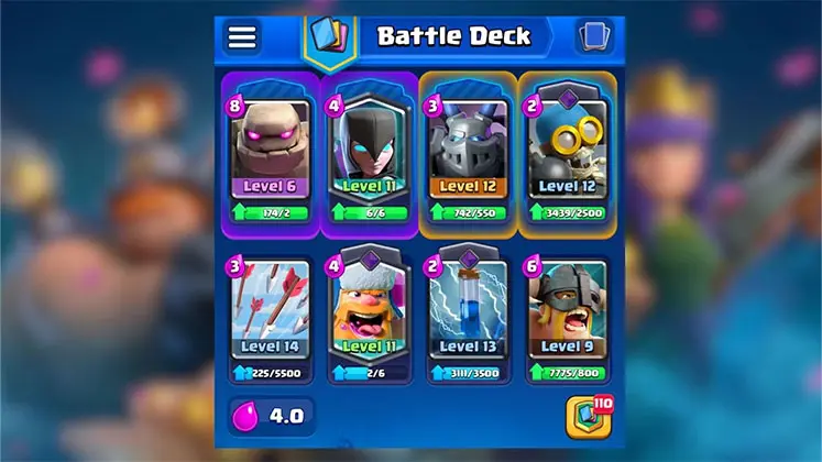 دک گولم نایت ویچ (Golem Night Witch Deck) در Clash Royale