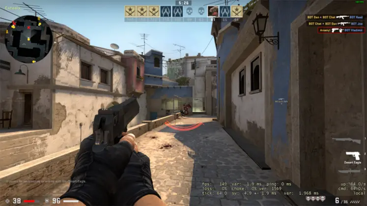 تصویری از گیم پلی بازی Counter Strike 2
