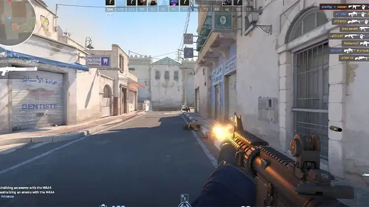تصویری از درگیری در بازی Counter Strike 2