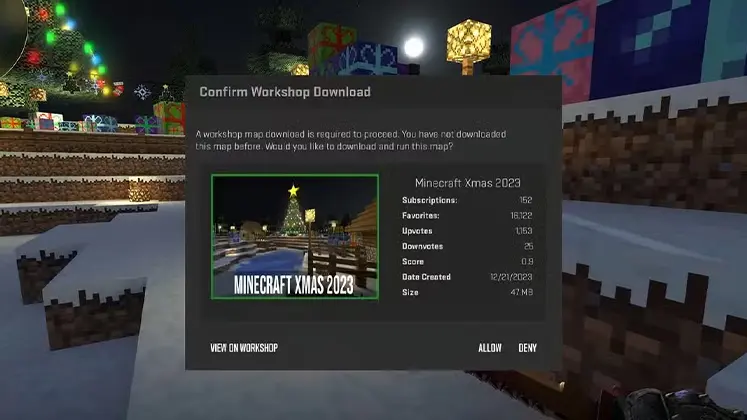 تصویری از دانلود نقشه در Work shop در بازی Counter Strike 2