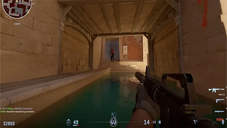 تصویری از دوئل 1 در مقابل 1 در بازی Counter Strike 2