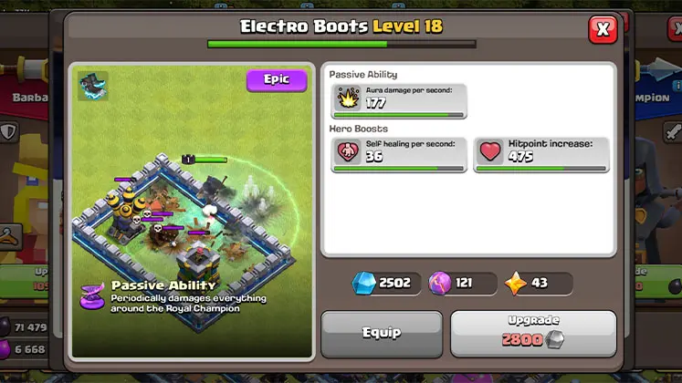 گیم پلی Electro Boots در بازی Clash of Clans
