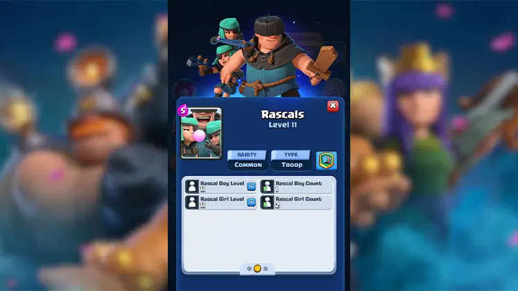 معرفی کارت RASCALS (حقه‌باز‌ها) در بازی کلش رویال