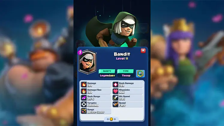 معرفی کارت BANDIT (بندیت) در بازی کلش رویال