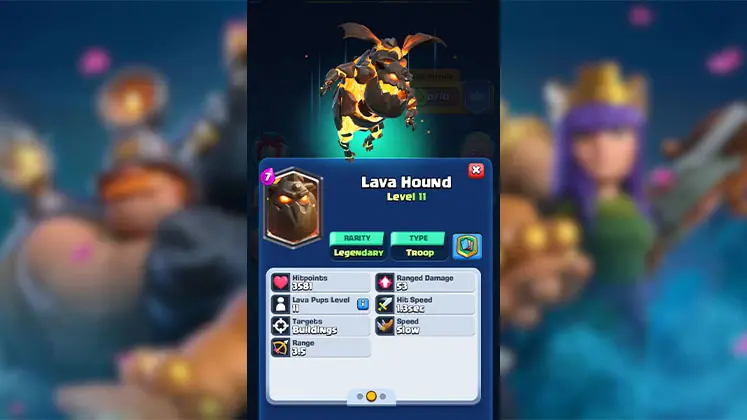معرفی کارت LAVA HOUND (لاوا هاند) در بازی Clash Royale