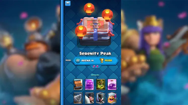 آرنای 14 Serenity Peak در بازی کلش رویال