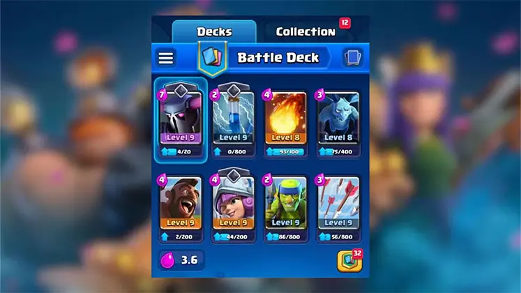 دک پکا و هوگ رایدر (PEKKA Hog Rider Deck) کلش رویال