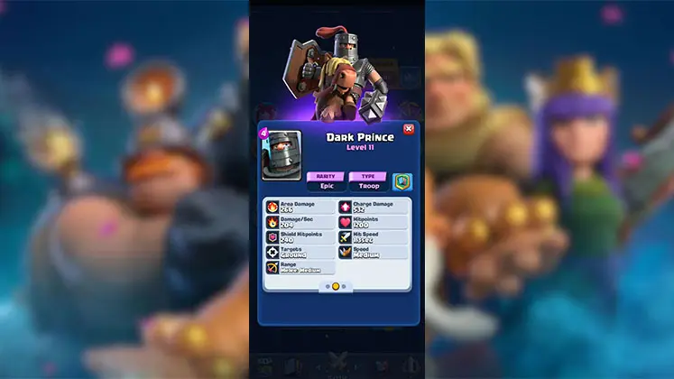 معرفی کارت دارک پرینس (Dark Prince) در بازی کلش رویال