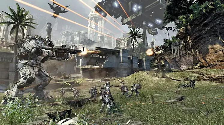 تصویری از گیم پلی بازی Titanfall