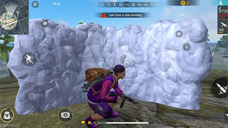 تصویری از Crouch Gloo Wall در بازی free fire