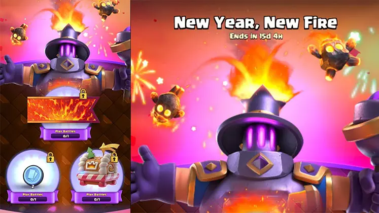 ایونت New Year, New Fire و جوایز آن در بازی کلش رویال