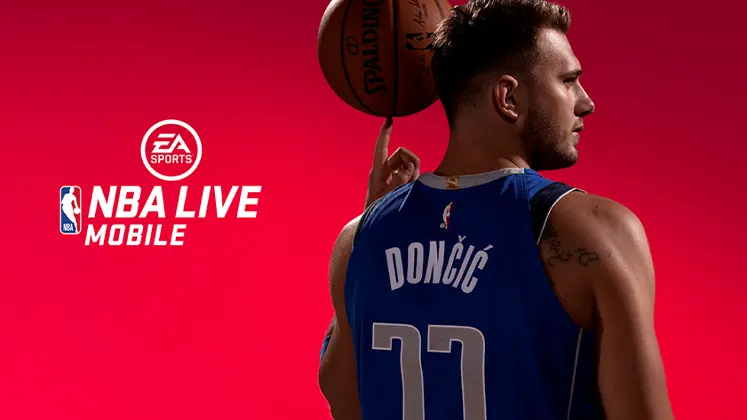 بنری از بازی NBA LIVE Mobile Basketball
