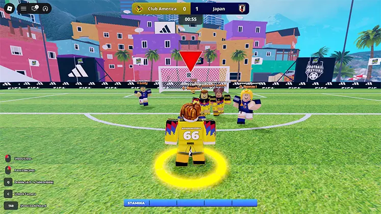 تصویری از گیم پلی بازی FIFA Super Soccer در Roblox