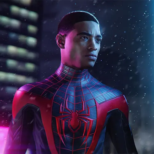 تصویری از مایلز مورالز در بازی Marvel's Spider-Man: Miles Morales