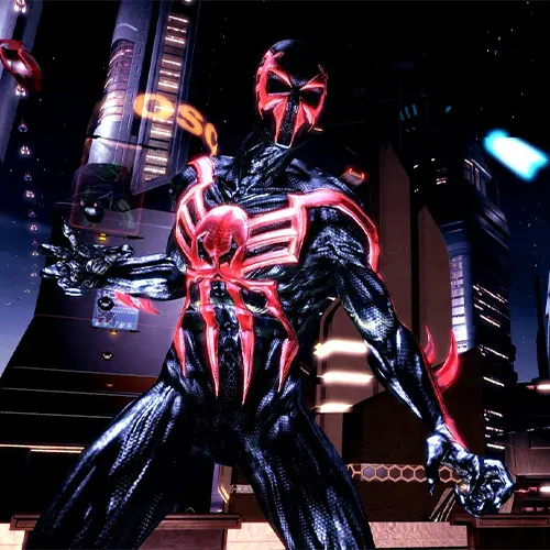 تصویری از مردعنکبوتی 2099 در بازی Spider-Man: Shattered Dimensions