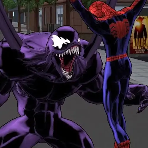 تصویری از درگیری مردعنکبوتی با ونوم در بازی پ Ultimate Spider-Man