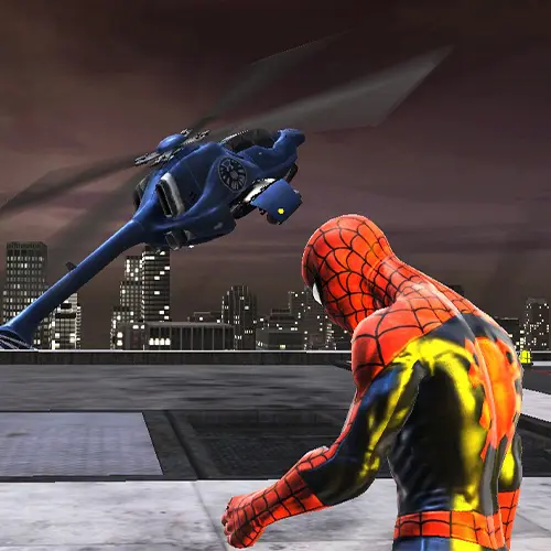تصویری از مردعنکبوتی در بازی spider-man web of shadows