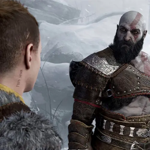 تصویری از کریتوس در بازی God of War Ragnarok