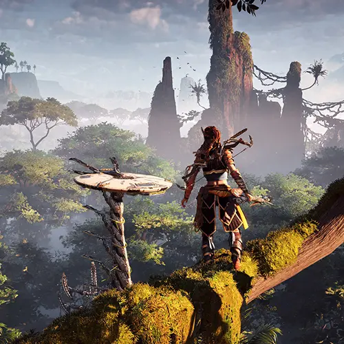 تصویری از فضای بازی Horizon Zero Dawn