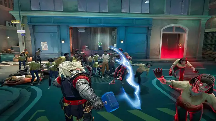 تصویری از مود زامبی در بازی marvel rivals