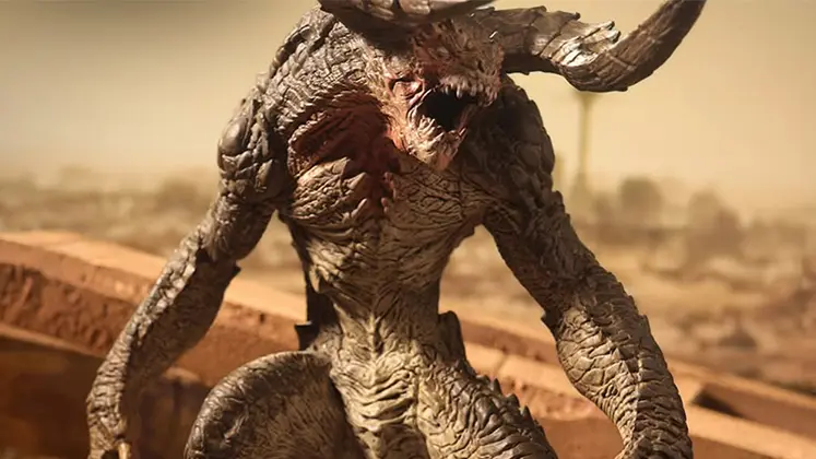 تصویری از Deathclaw در فصل دوم سریال Fallout