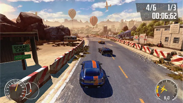 تصویری از گیم پلی بازی Asphalt Champions روی موبایل