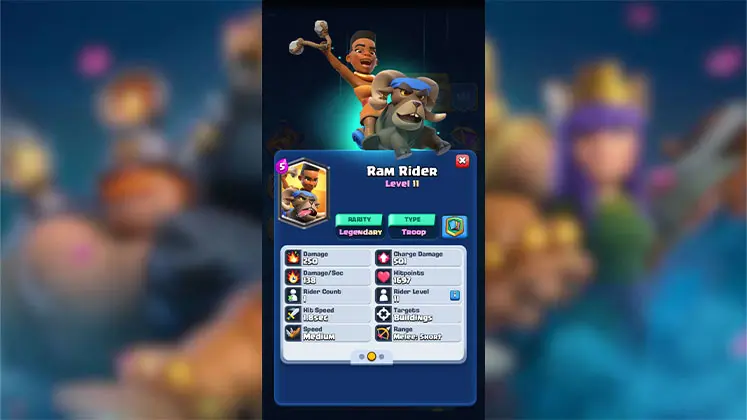 کارت رم رایدر (Ram Rider) در کلش رویال