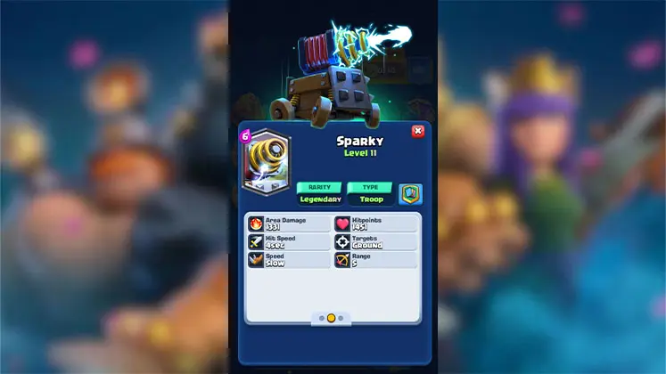 معرفی کارت اسپارکی (Sparky) در Clash Royale