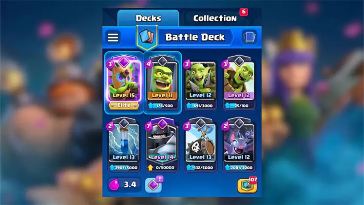 دک مگا نایت - دبل برل (Double Barrel Mega Knight Deck) در بازی کلش رویال