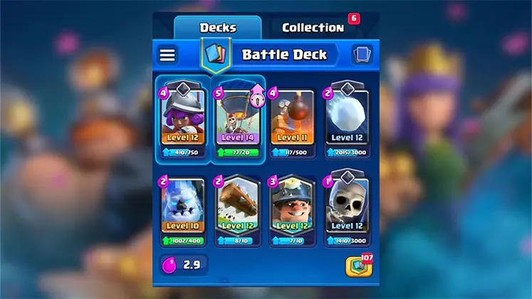 دک ماینر - بالون (Miner Balloon Deck) در کلش رویال
