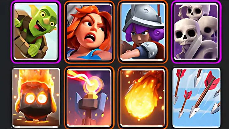 دک Inferno Valkyrie Bait در بازی Clash Royale