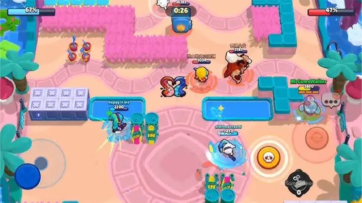 نمای از گیم پلی بازی Brawl Stars