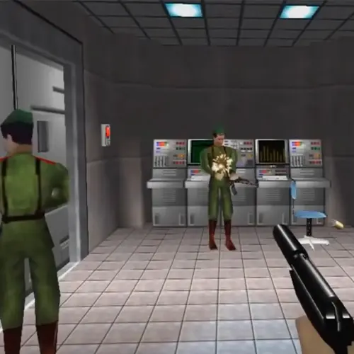 تصویری از گیم پلی بازی GoldenEye 007