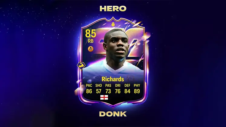 تصویری از کارت هیرو Micah Richards در بازی FC Mobile 26