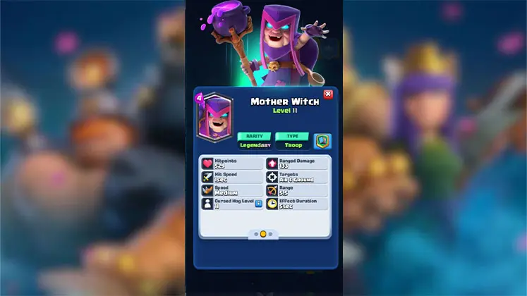 معرفی کارت Mother Witch؛ نفرین خوک‌های وحشی در بازی کلش رویال