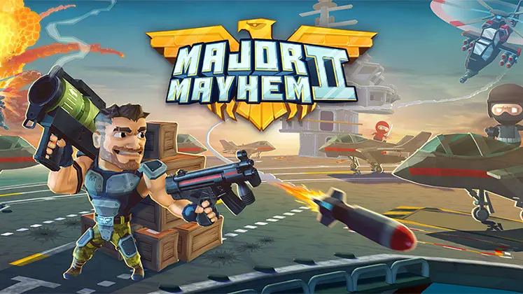 بازی شوتر آرکیدی Major Mayhem 2 برای موبایل