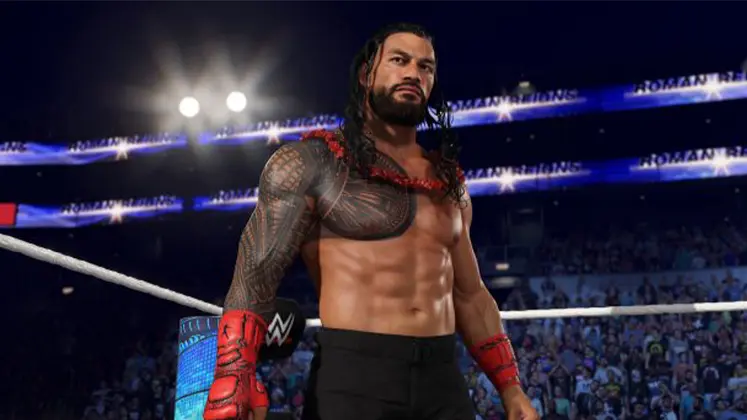 تصویری از کاراکتر Roman reigns در بازی WWE 2K26