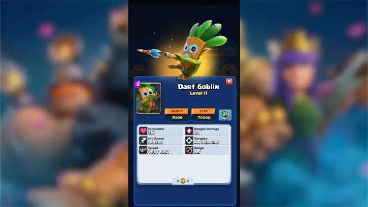 کارت Dart Goblin: تک‌تیرانداز سریع و آزاردهنده در کلش رویال