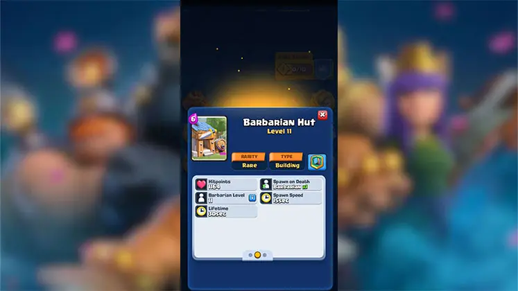 کارت Barbarian Hut: دژ مستحکم تولید نیرو در Clash Royale
